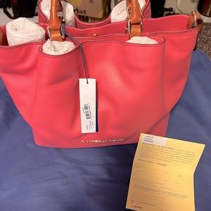 Dooney and Bourke Large Barlow handbag in the color Bubblegum!